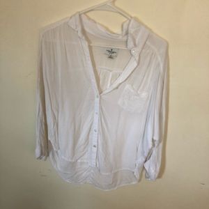 American eagle loose button down top. 3/4 sleeves.